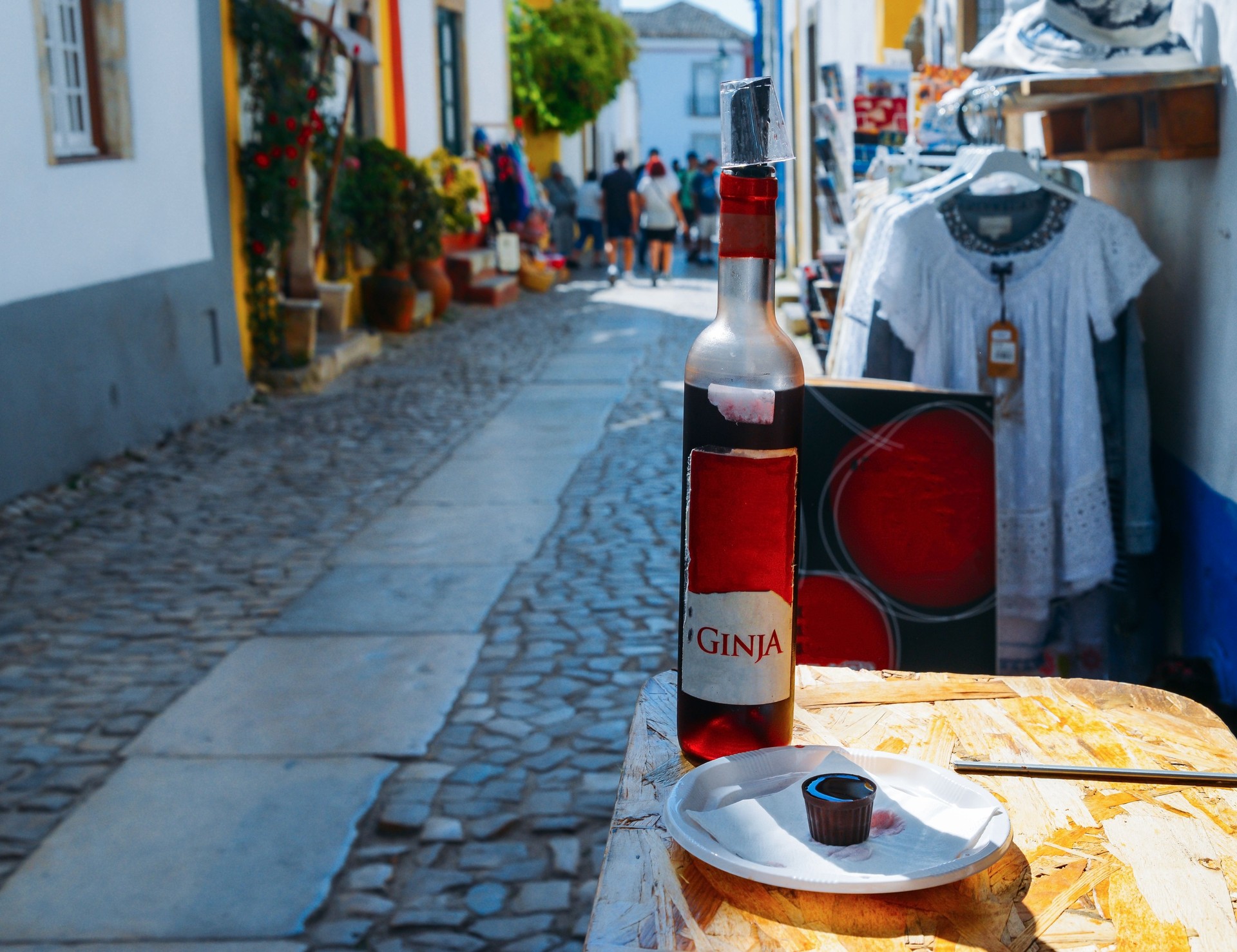 Ginja de Obidos, traditional sour cherry liquor